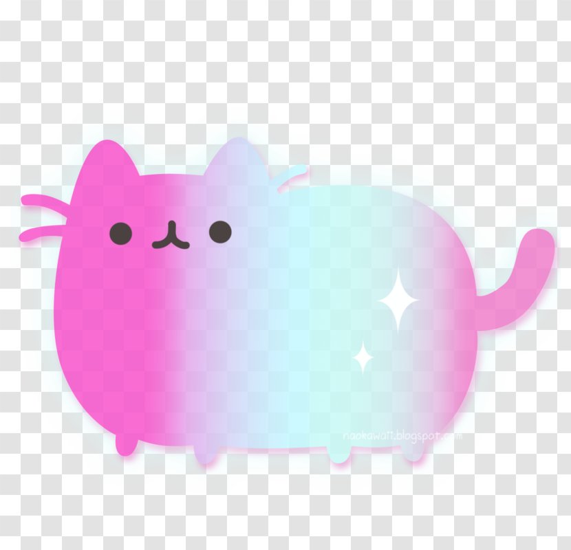 Cat Pusheen Kavaii - Glitter Emoticon Transparent PNG