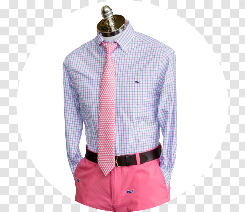 Dress Shirt Tartan Collar Pink M Sleeve - Japanese Cherry Blossom Festival Tour Transparent PNG