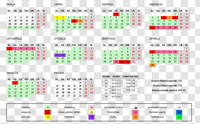 Calendar 0 1 2 M - Educaci%c3%b3n Infantil - Espainiako Hizkuntzak Transparent PNG