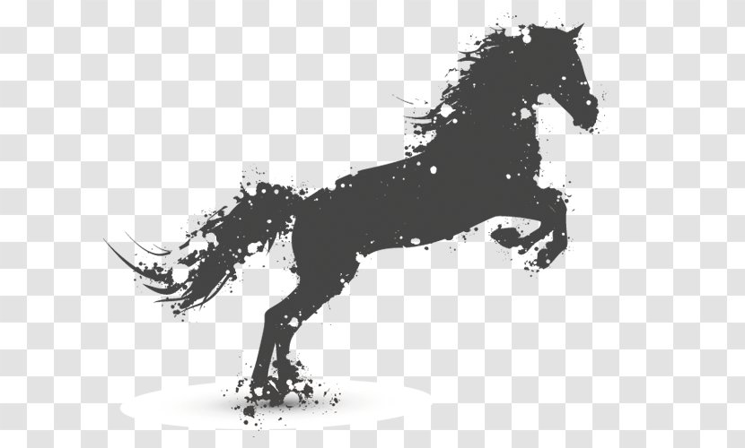 Horse Royalty-free Illustration - Mustang - Ink Zebra Transparent PNG