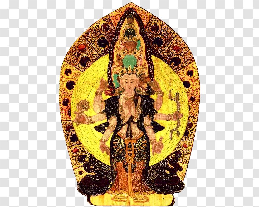Avalokiteśvara Thangka Bodhisattva Mantra Odessa - Avalokitesvara - Tibetan Medicine Transparent PNG