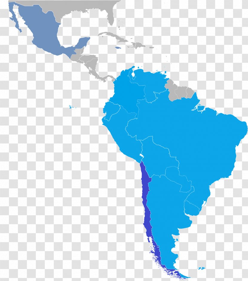 South America Latin Map Language Geography - Mapa Polityczna Transparent PNG