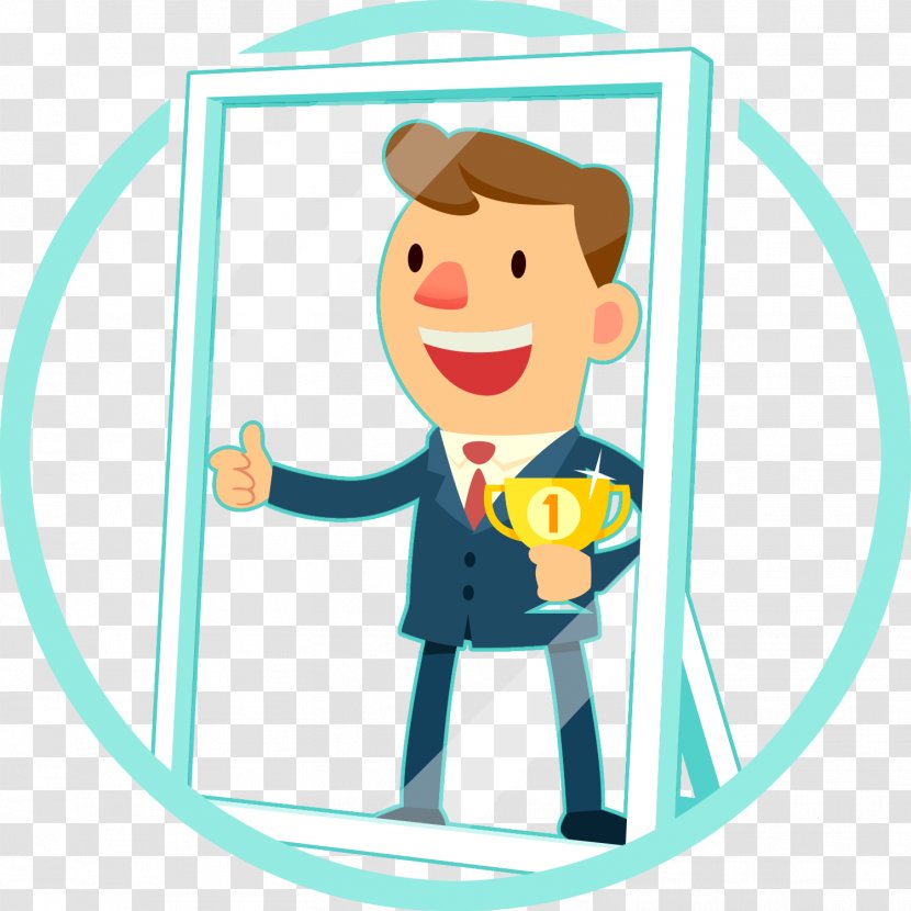 Human Behavior Male Clip Art - Mirror On The Wall Transparent PNG