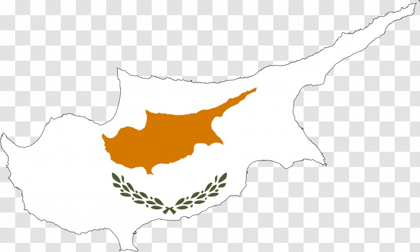 Flag Of Cyprus Northern Blank Map - File Negara Transparent PNG