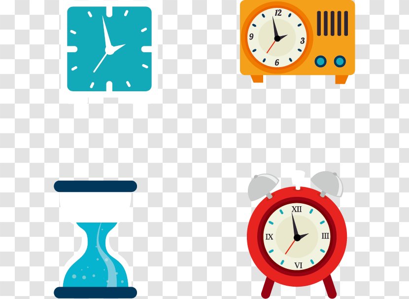 Alarm Clock Clip Art - Vector Transparent PNG