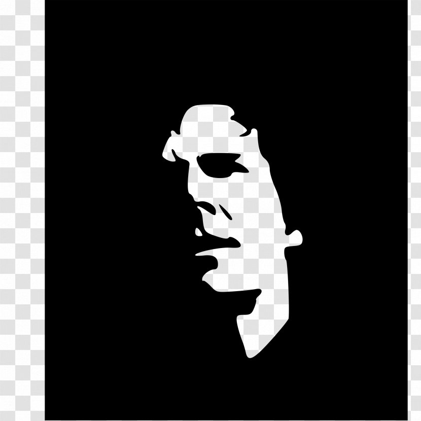 Silhouette Black And White - Facial Hair - Sherlock Transparent PNG