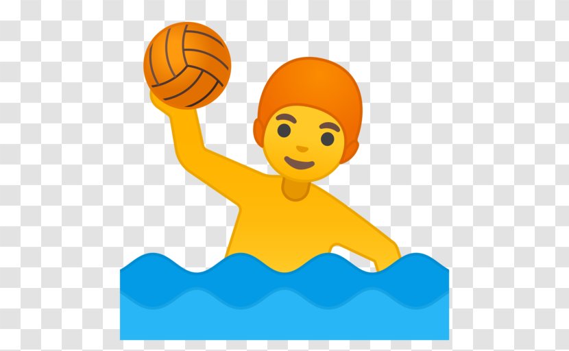 Water Polo EmojiBall Beach Ball - Zerowidth Joiner Transparent PNG