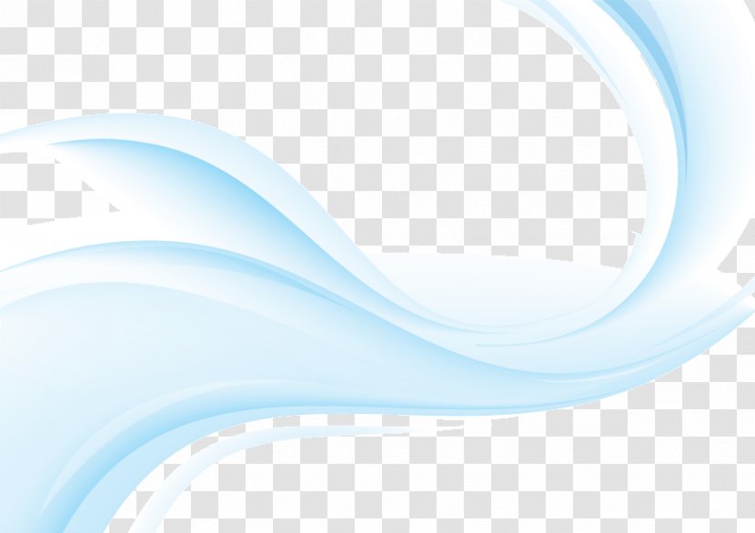 Computer File - Blue - Smooth Gradation Curve Lines Striped Background Ornament Transparent PNG