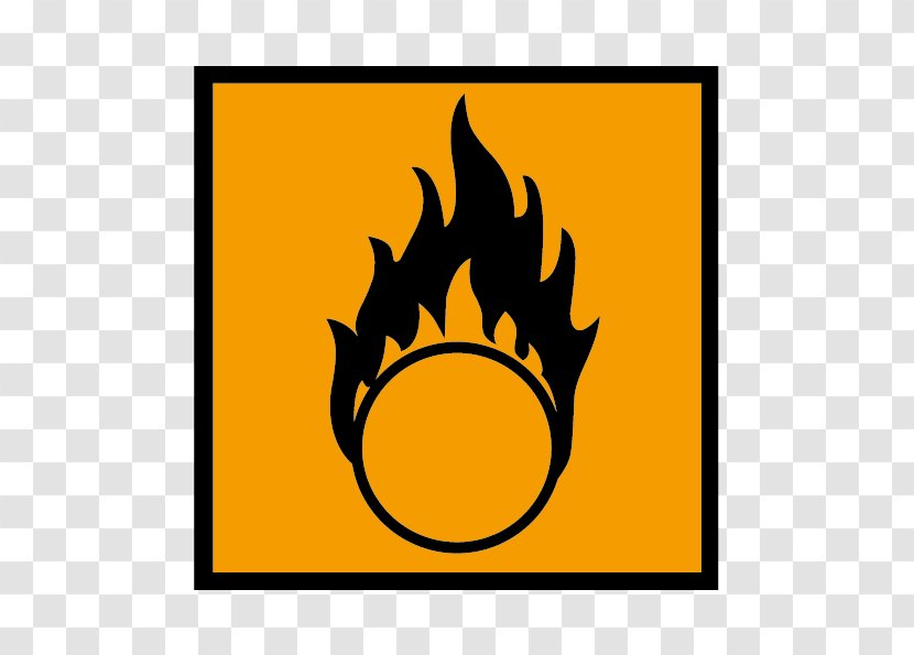 Oxidizing Agent Sign Symbol Chemical Substance Corrosive - Yellow Transparent PNG