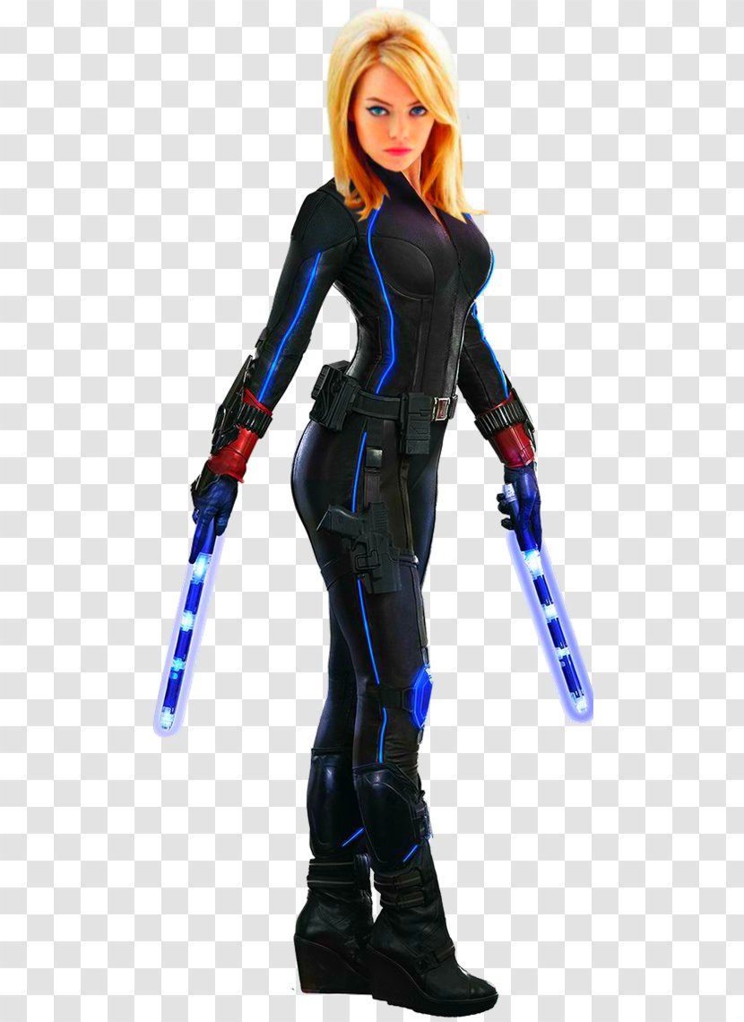 Emma Stone Black Widow Gwen Stacy The Amazing Spider-Man - Heart Transparent PNG