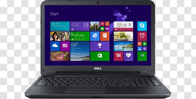 Laptop Dell Windows 8.1 - 8 - Intel 8008 Transparent PNG