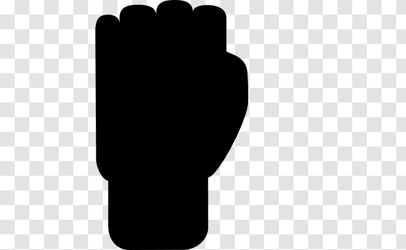 Fist Thumb Hand Finger Shape - Raised Transparent PNG