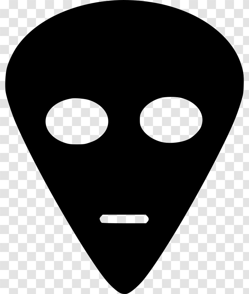 Clip Art Extraterrestrial Life Illustration - Black And White - Cartoon UFO Transparent PNG