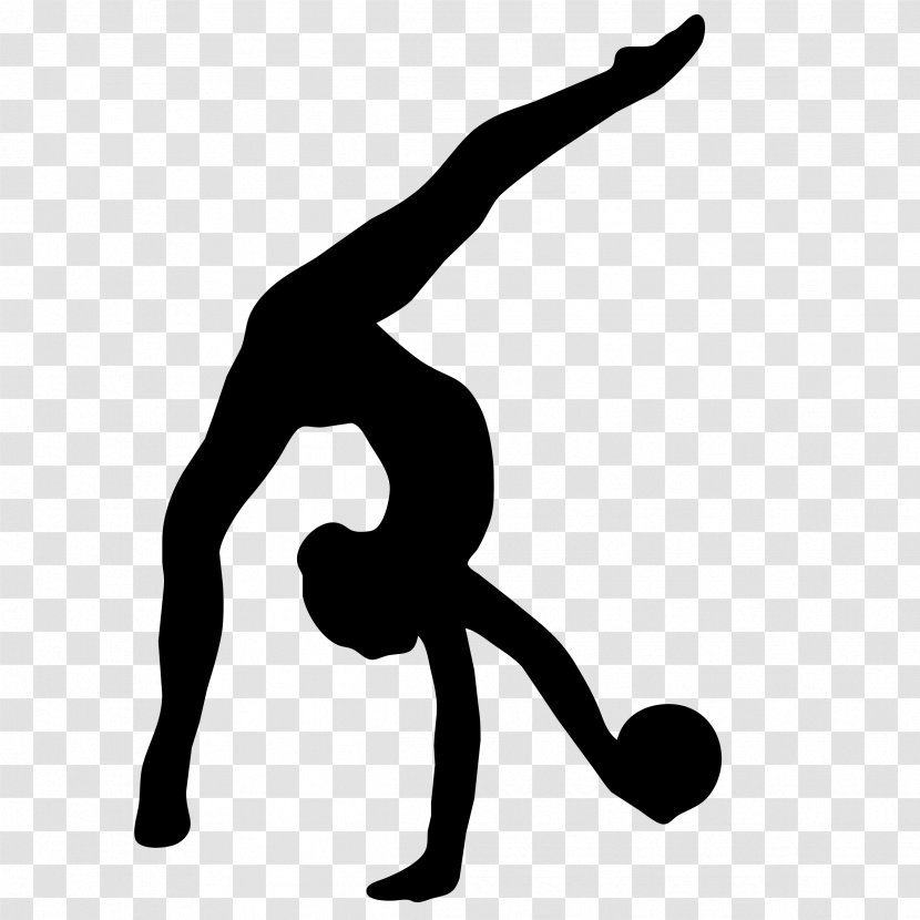 Gymnastics Athletic Dance Move - Leg - Performance Blackandwhite Transparent PNG