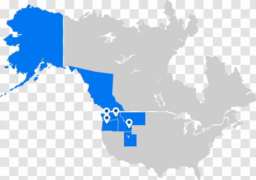 United States Canada Mapa Polityczna Diagram - Area Transparent PNG