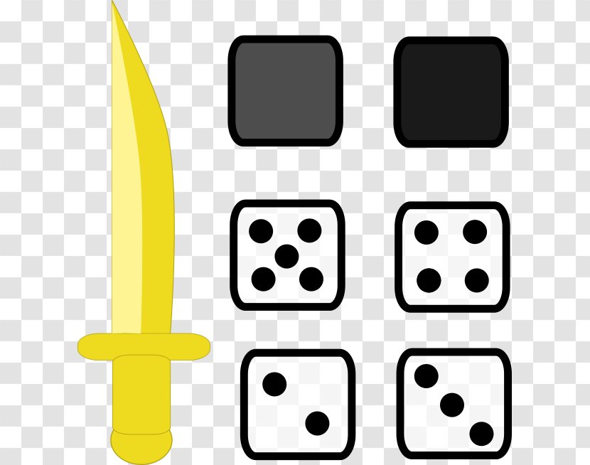 Dice Game White Line Point Clip Art - Text Transparent PNG