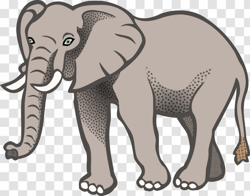 Asian Elephant African Clip Art - Elephants And Mammoths - Elefant Transparent PNG