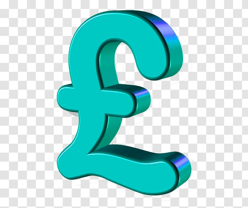 Pound Sign Sterling Currency Symbol Money - Finance - Light Blue Transparent PNG