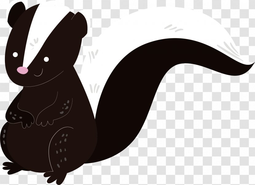 Euclidean Vector Cartoon Clip Art - Tail - Hand-painted Black Fox Transparent PNG