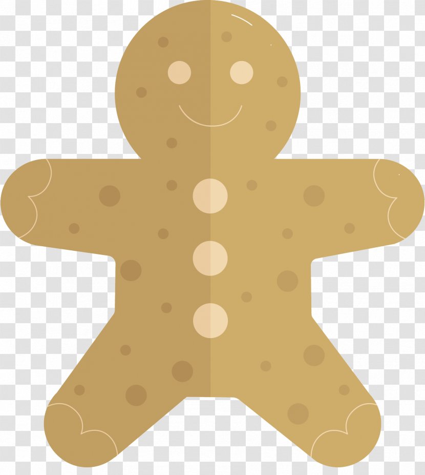 Gingerman Christmas Cookie - Beige - Snack Dessert Transparent PNG