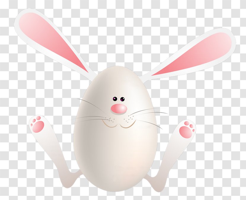 Easter Bunny Rabbit Egg Nose Whiskers - Mammal - Cute Picture Transparent PNG