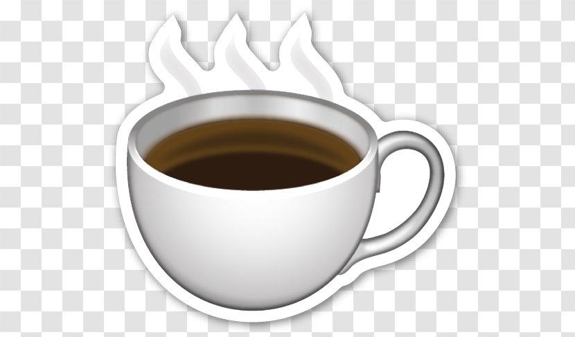 Coffee Emoji Sticker Drink Wine Cake - Cup Transparent PNG