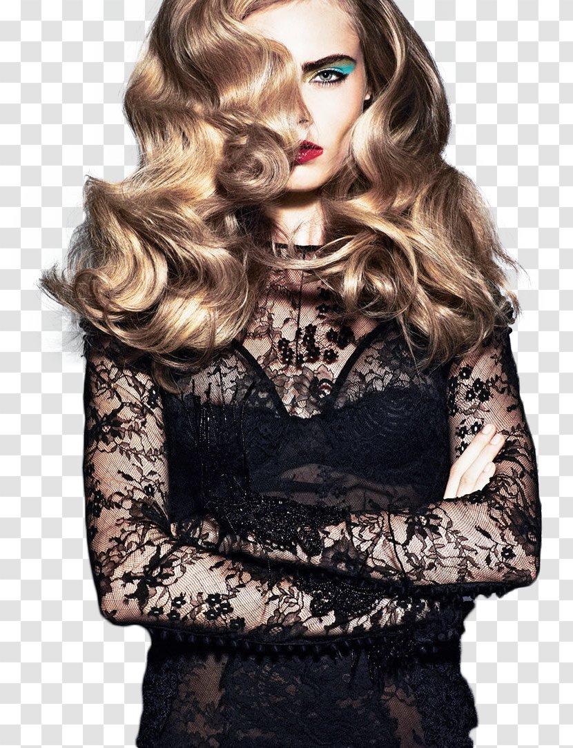 Bryan Ferry Model Paris Fashion Week Hair - Watercolor - Cara Delevingne Transparent PNG