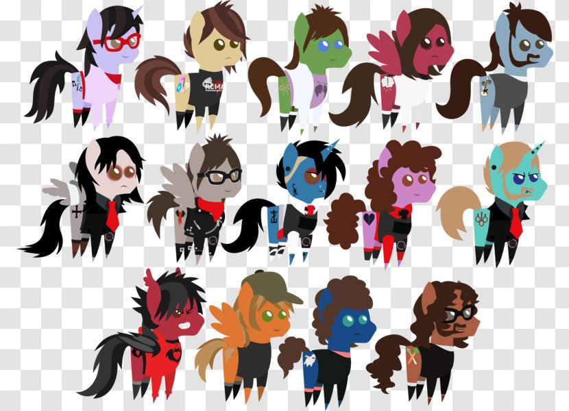 Horse Pony Rarity Musician Fall Out Boy - Collage Transparent PNG