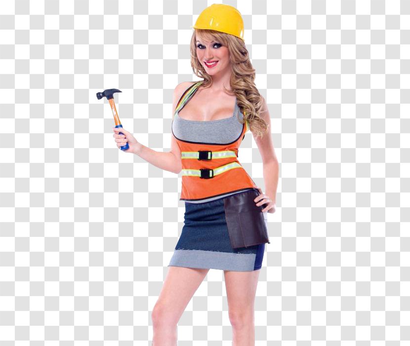 Halloween Costume Party Construction Worker Clothing - Woman Transparent PNG