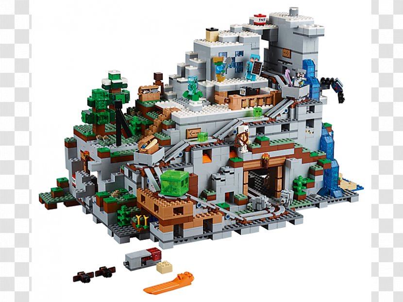 Lego Minecraft LEGO 21137 The Mountain Cave Toy - Trains Transparent PNG