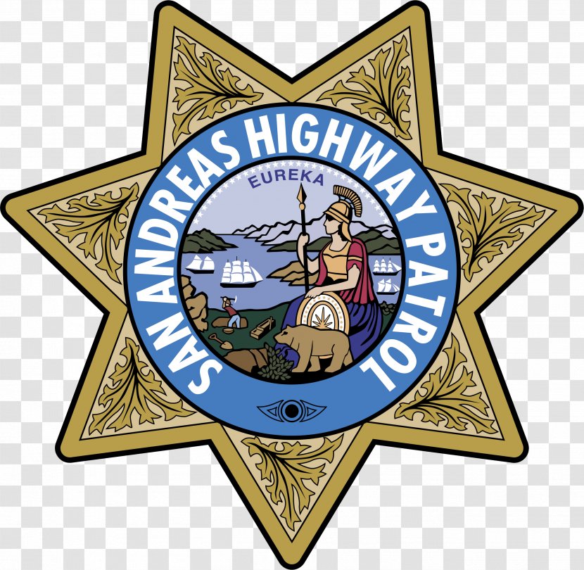 California Highway Patrol State Highways In Police Badge - Logo - Officers Transparent PNG