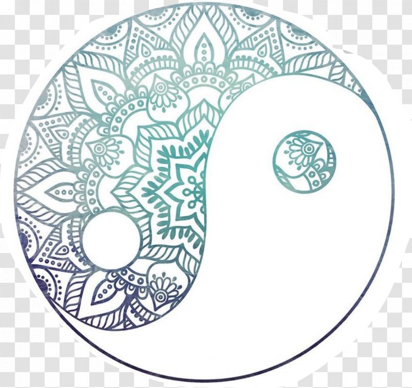 Yin And Yang Drawing Art Design Image - Symbol Transparent PNG