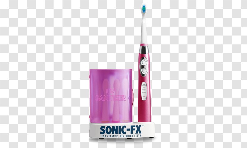 Electric Toothbrush Sonic-FX Solo Sonic Ultrasonic - Magenta Transparent PNG