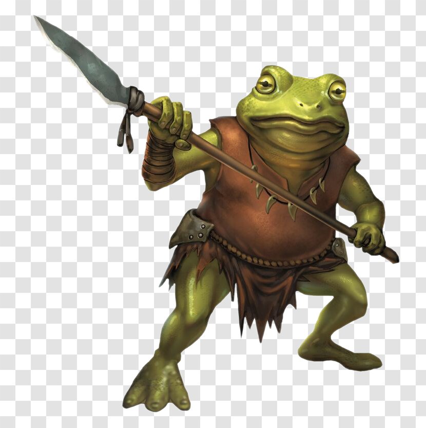 Dungeons & Dragons Bullywug Humanoid Monster Manual Alignment - Frog Spear Warrior People Transparent PNG
