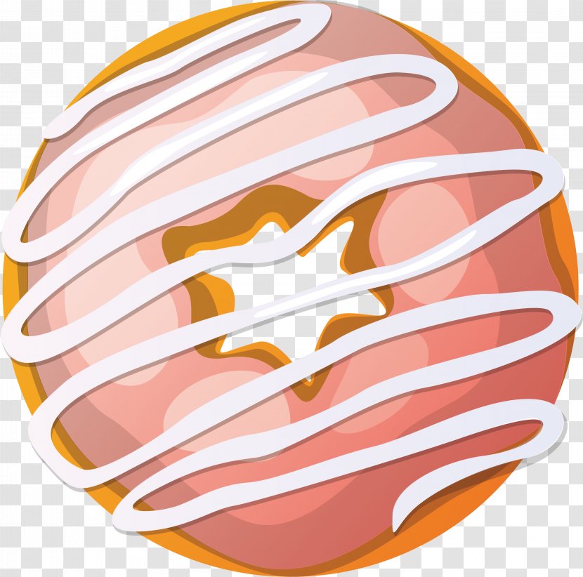 Doughnut Macaron Dessert Fruit Preserves Cookie - Pink Cream Donut Transparent PNG