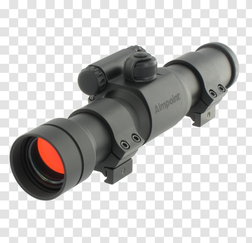 Aimpoint AB Red Dot Sight Reflector CompM4 - Silhouette - Cartoon Transparent PNG