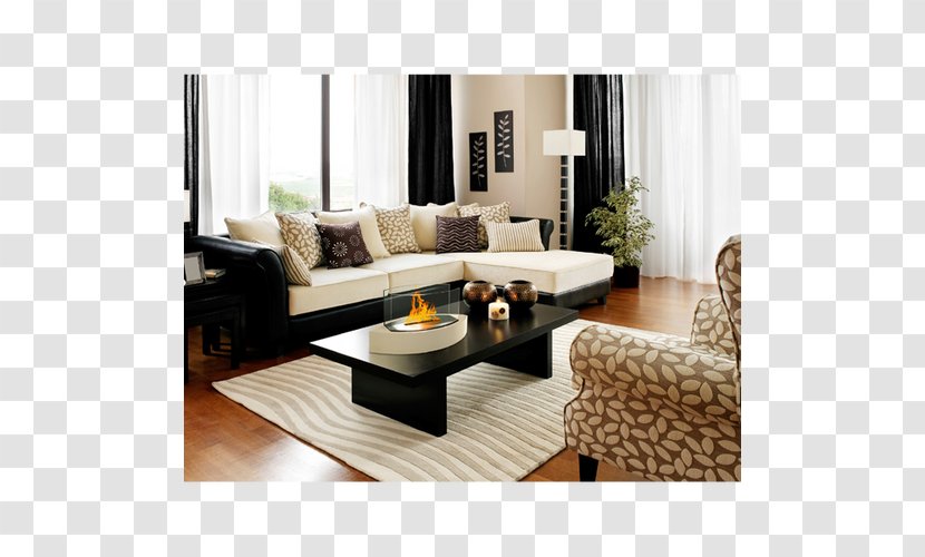 Window Living Room Couch Cream - Furniture Placed Transparent PNG