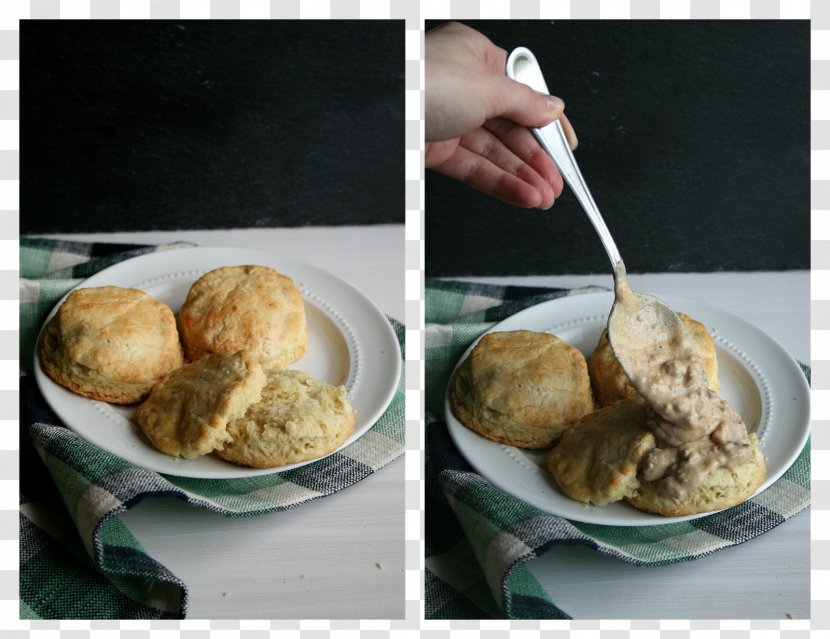 Breakfast Side Dish Ice Cream Recipe Flavor - Biscuits And Gravy Transparent PNG