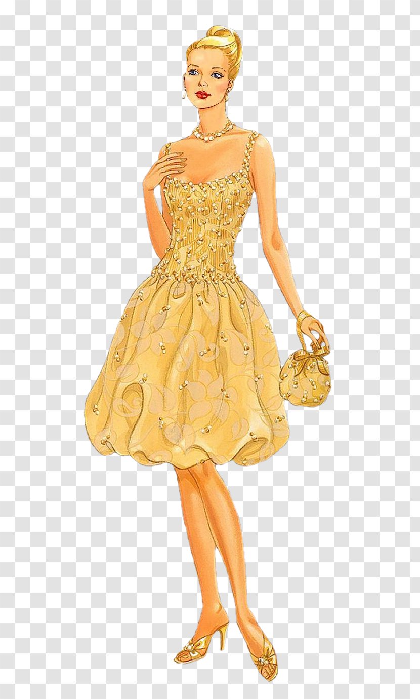 Paper Doll Barbie Dress Transparent PNG