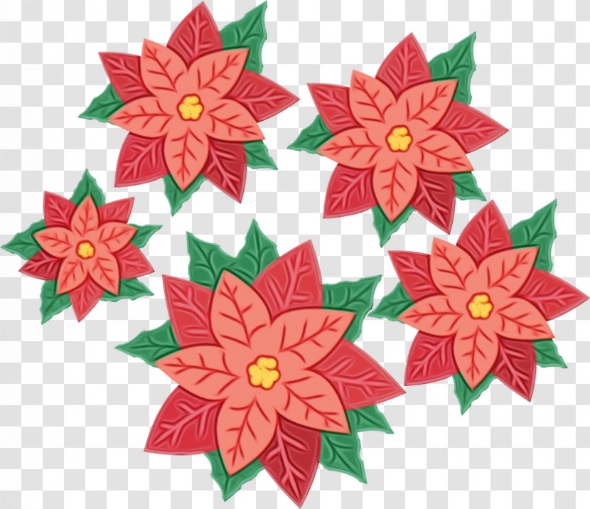 Christmas Poinsettia - Petal Paper Transparent PNG