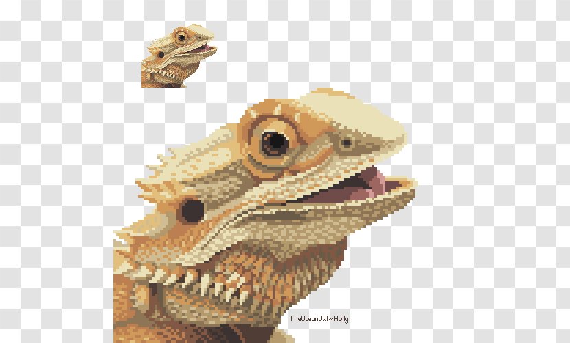 Reptile Lizard Bearded Dragons Pixel Art - Dragon Transparent PNG