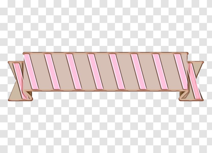 Pink Rectangle Furniture Bench Transparent PNG