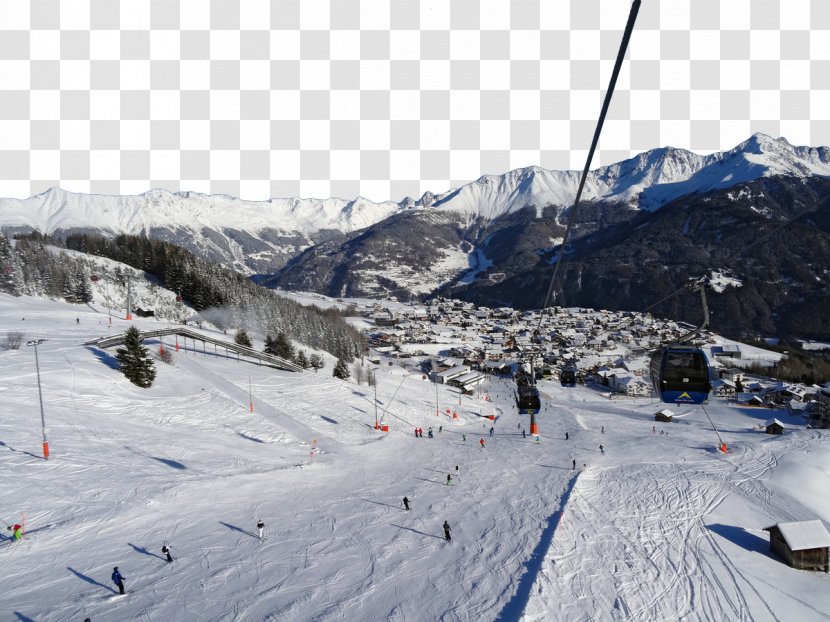 Serfaus Fiss Ladis Skiing Ski Resort - Mountain At The Foot Of Transparent PNG