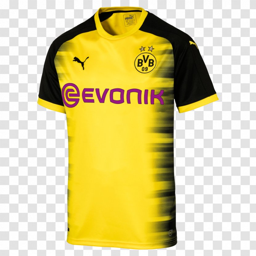 Borussia Dortmund 2016–17 UEFA Champions League Third Jersey Kit - Christian Pulisic - Shirt Transparent PNG