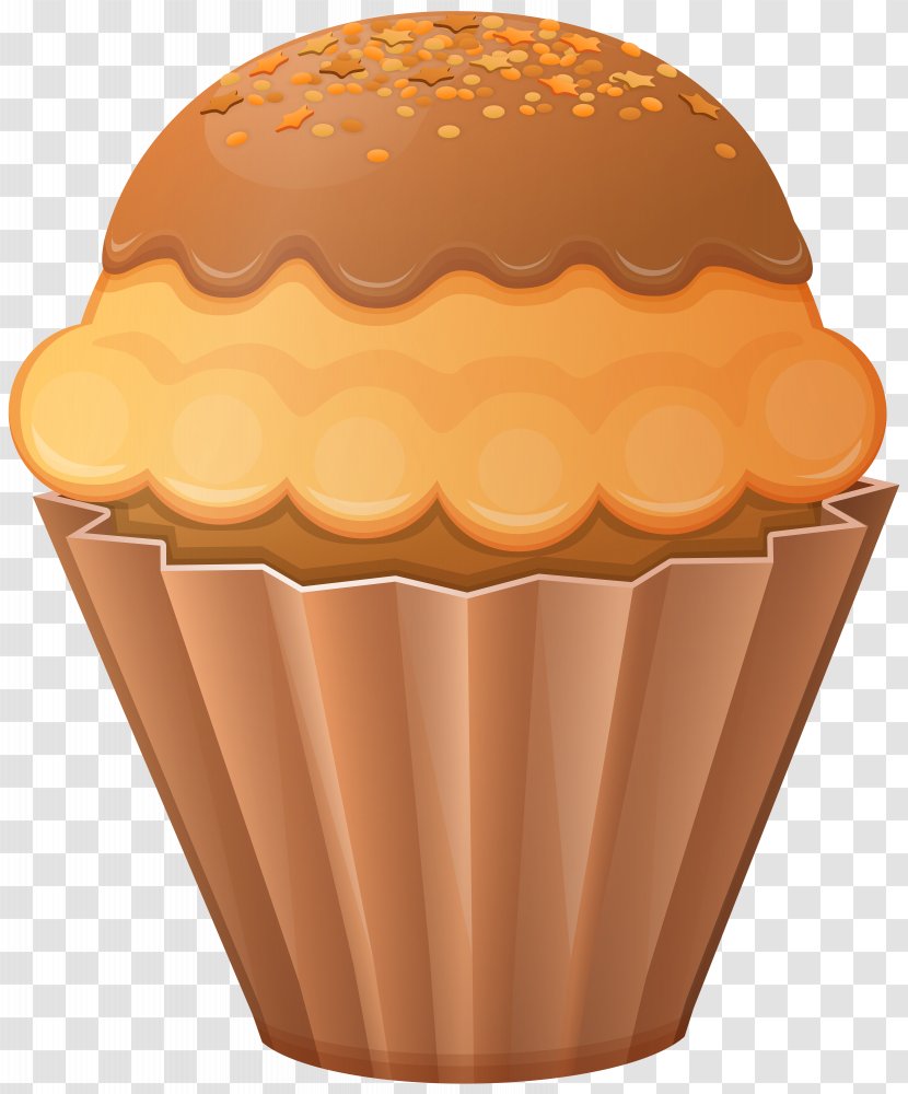 Ice Cream Cupcake Muffin Madeleine Clip Art - Birthday Cake - Brown Image Transparent PNG