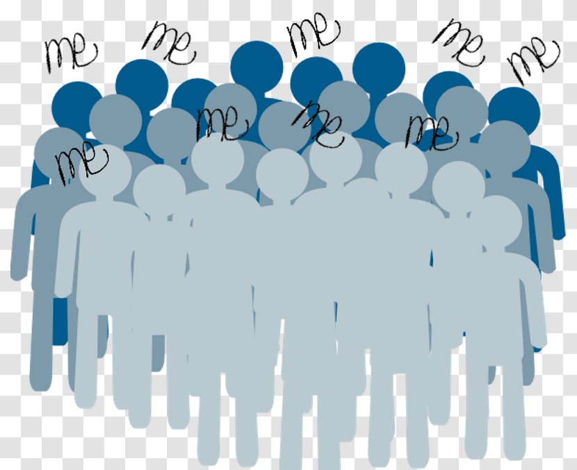 Crowd Clip Art - Blue - Organization Transparent PNG