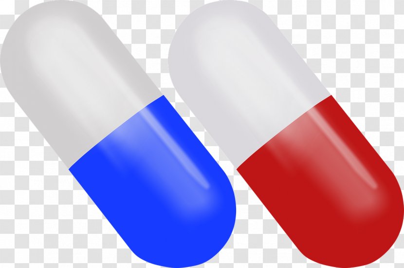 Pharmaceutical Drug Tablet Red Pill And Blue Capsule - Pills Transparent PNG