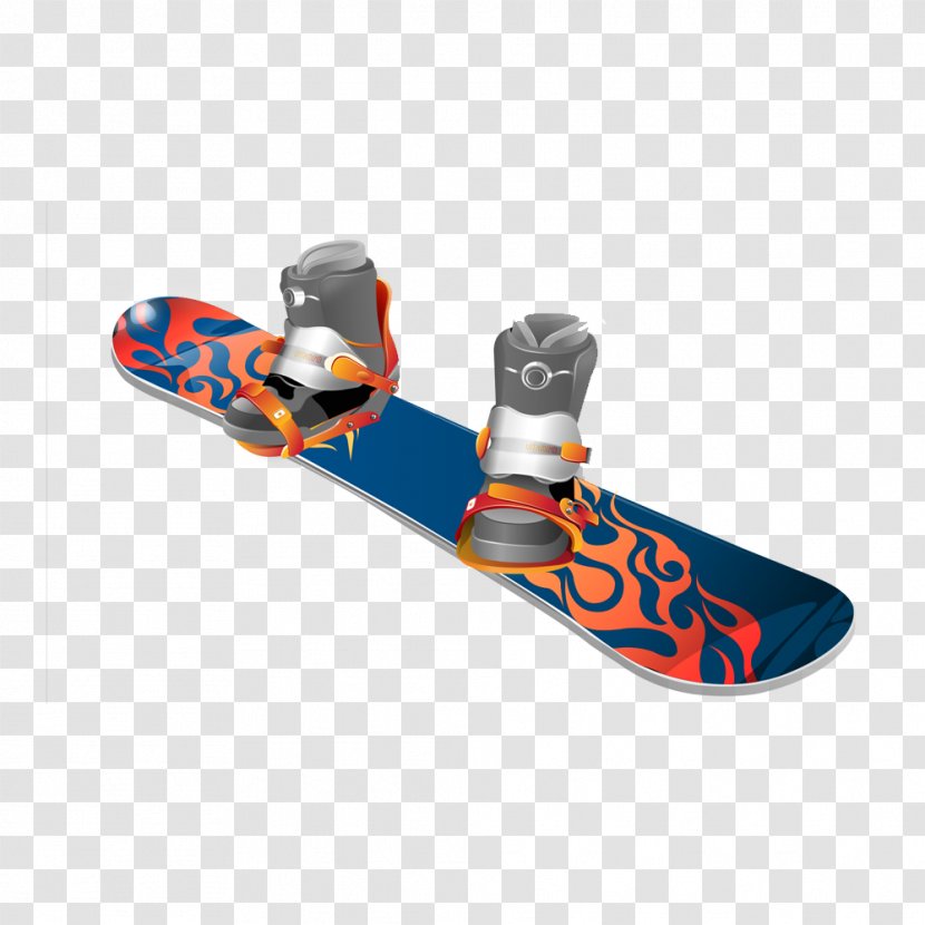 Snowboard Clip Art - Ski Binding - Hand-painted Skateboards Creative Movement Transparent PNG