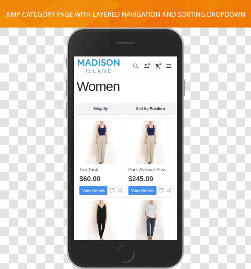 Smartphone Magento E-commerce Online Shopping Multimedia - Iphone - Mobile Navigation Page Transparent PNG