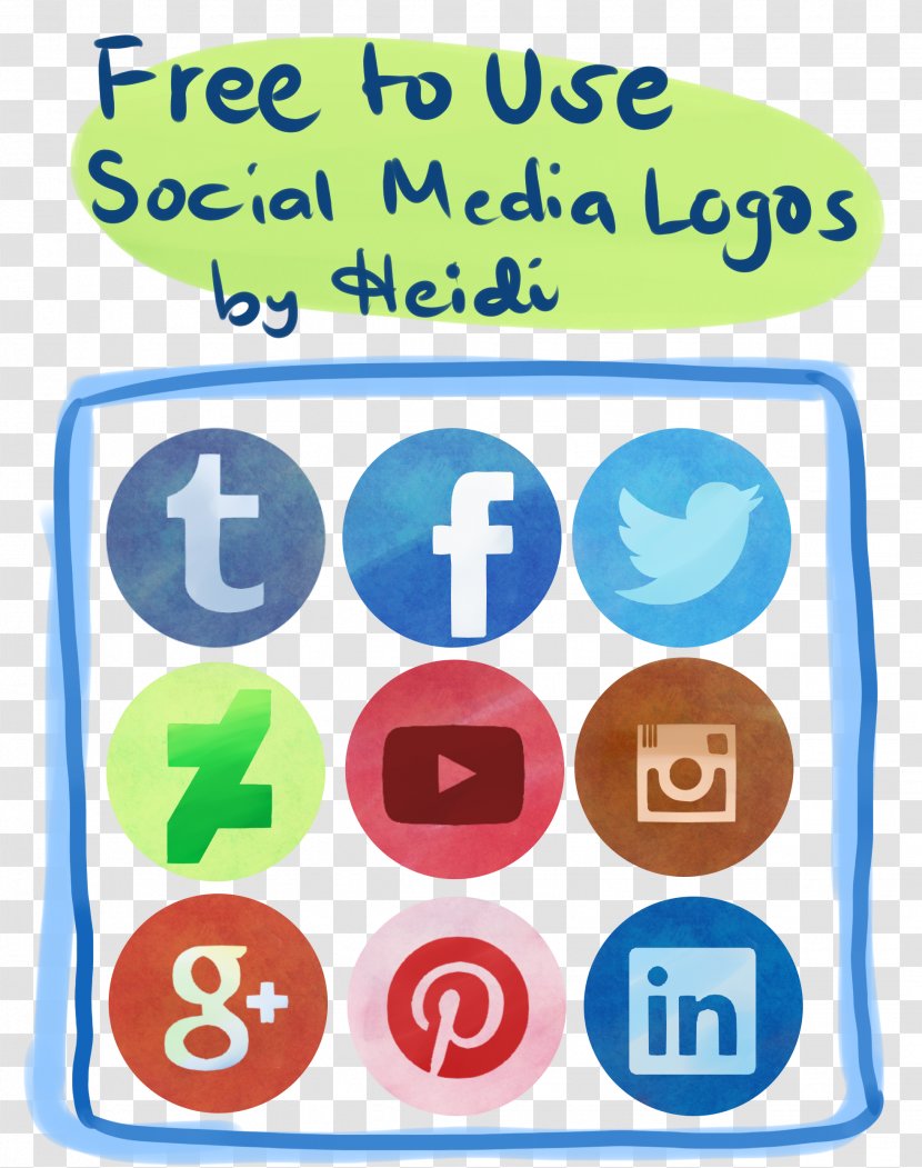 Social Media Logos Font - Signature Block Transparent PNG